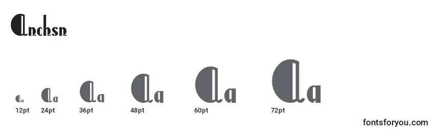 Anchsn Font Sizes