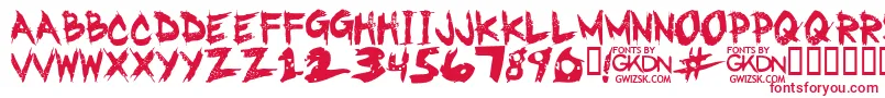 GwizskRegular Font – Red Fonts