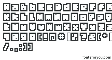 Bmbia font – inverted Fonts