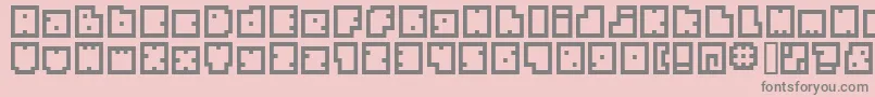 Bmbia Font – Gray Fonts on Pink Background