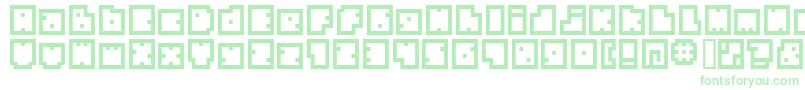 Bmbia Font – Green Fonts on White Background