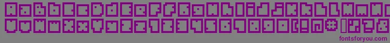 Bmbia Font – Purple Fonts on Gray Background
