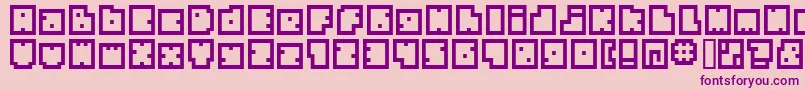 Bmbia Font – Purple Fonts on Pink Background