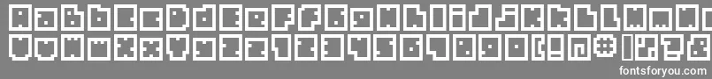 Bmbia Font – White Fonts on Gray Background