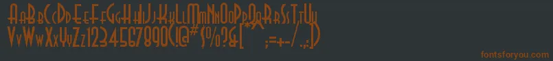DonPico-fontti – ruskeat fontit mustalla taustalla