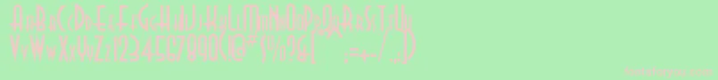 DonPico Font – Pink Fonts on Green Background