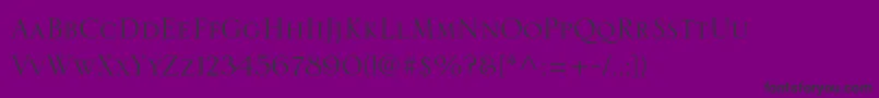 Serlioltstd Font – Black Fonts on Purple Background