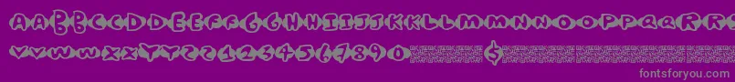 Chickenwaffles Font – Gray Fonts on Purple Background