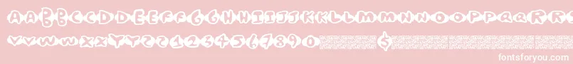 Chickenwaffles Font – White Fonts on Pink Background