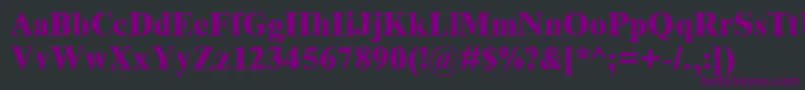 Подробнее о шрифте TimesNewRomanMtExtraBold Шрифт TimesNewRomanMtExtraBold – фиолетовые шрифты на чёрном фоне