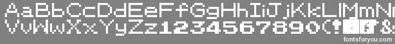 PkmnRbygsc Font – White Fonts on Gray Background