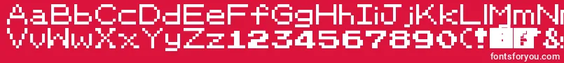 PkmnRbygsc Font – White Fonts on Red Background