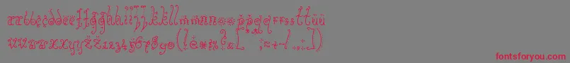 Sunflower Font – Red Fonts on Gray Background