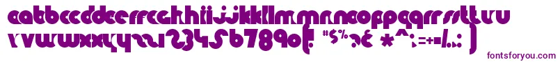 KnuckleDown Font – Purple Fonts on White Background