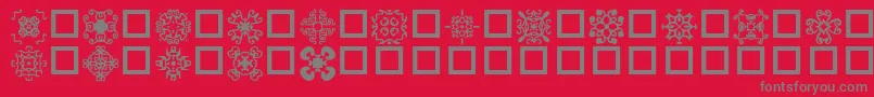 EdgersNormal Font – Gray Fonts on Red Background