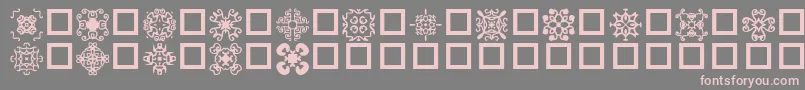 Police EdgersNormal – polices roses sur fond gris