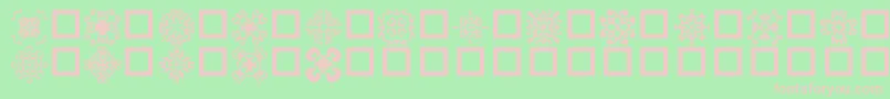 EdgersNormal Font – Pink Fonts on Green Background