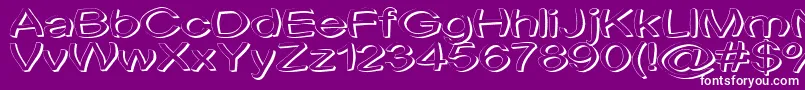 Uni Tortred Font – White Fonts on Purple Background