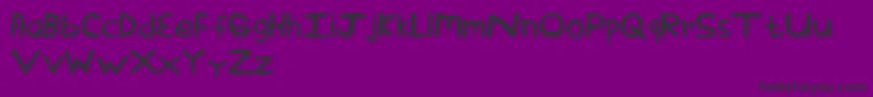 StickTickle Font – Black Fonts on Purple Background