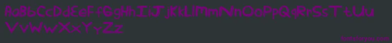 StickTickle Font – Purple Fonts on Black Background