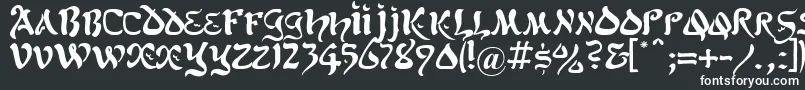 KoheletRegular Font – White Fonts on Black Background