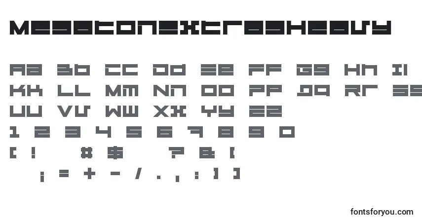 Czcionka MegatonExtrasHeavy – alfabet, cyfry, specjalne znaki