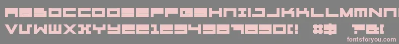 MegatonExtrasHeavy Font – Pink Fonts on Gray Background