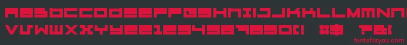 MegatonExtrasHeavy Font – Red Fonts on Black Background