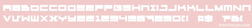 MegatonExtrasHeavy Font – White Fonts on Pink Background