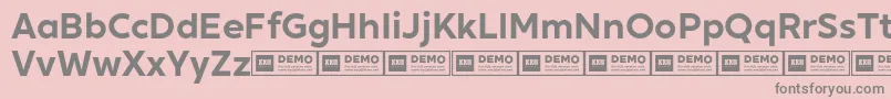 XxiigeomdemoBold Font – Gray Fonts on Pink Background