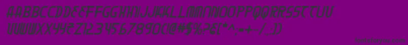 MoonDartBoldItalic Font – Black Fonts on Purple Background