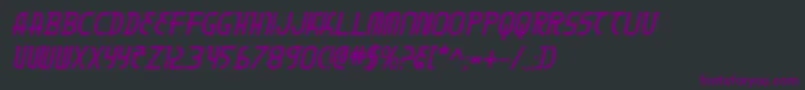 MoonDartBoldItalic Font – Purple Fonts on Black Background