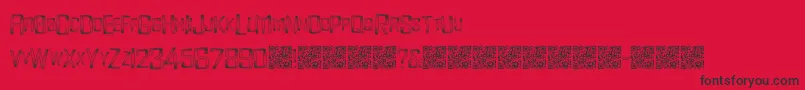 Monsterenergy Font – Black Fonts on Red Background