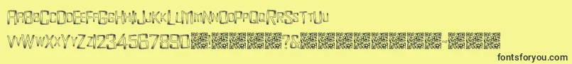 Monsterenergy Font – Black Fonts on Yellow Background