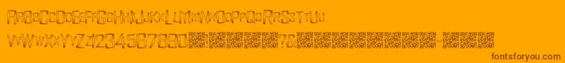 Monsterenergy Font – Brown Fonts on Orange Background