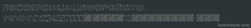 Monsterenergy Font – Gray Fonts on Black Background