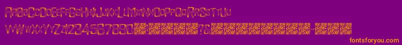 Monsterenergy Font – Orange Fonts on Purple Background