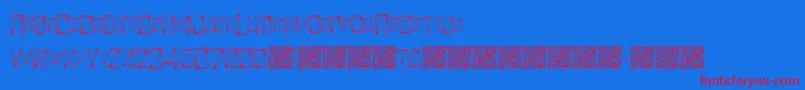 Monsterenergy Font – Red Fonts on Blue Background