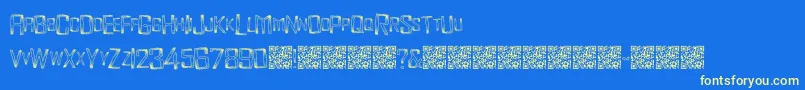 Monsterenergy Font – Yellow Fonts on Blue Background