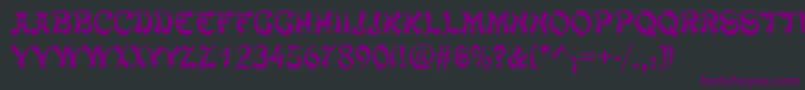 ChowmeinRegular Font – Purple Fonts on Black Background