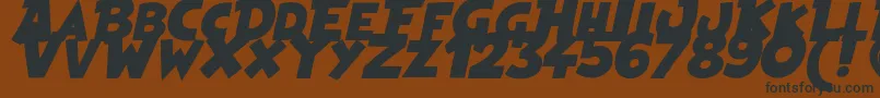 HeroesLegend Font – Black Fonts on Brown Background