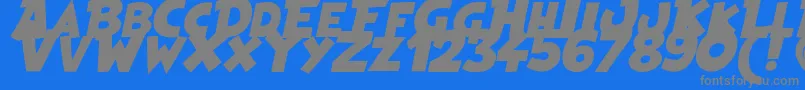 HeroesLegend Font – Gray Fonts on Blue Background