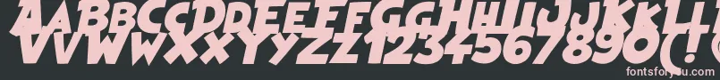 HeroesLegend Font – Pink Fonts on Black Background