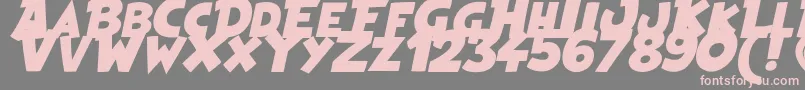 HeroesLegend Font – Pink Fonts on Gray Background