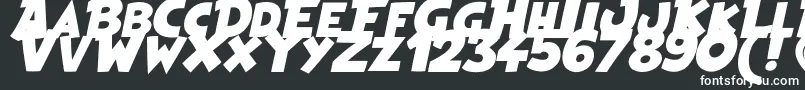 HeroesLegend Font – White Fonts on Black Background