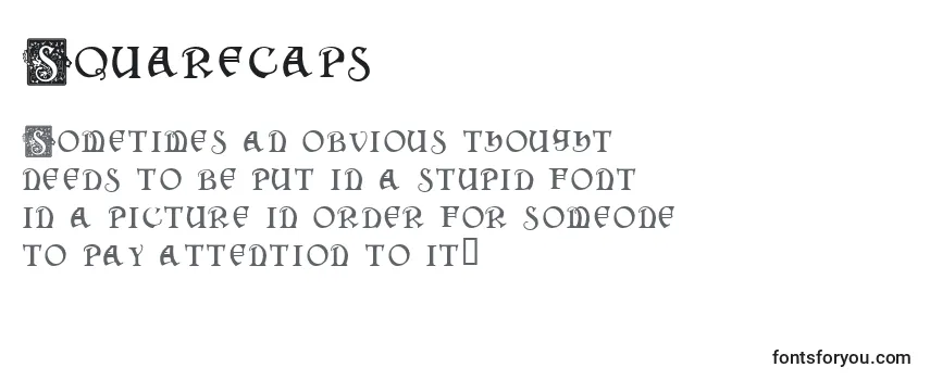 Review of the Squarecaps Font
