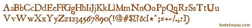 JslAncient Font – Brown Fonts on White Background