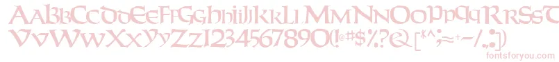 Weekendertype123Regular Font – Pink Fonts on White Background