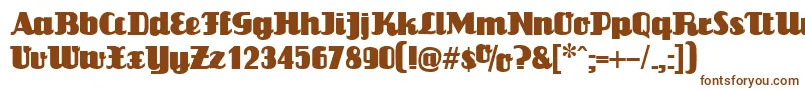 Шрифт LouisianneRegular – коричневые шрифты на белом фоне