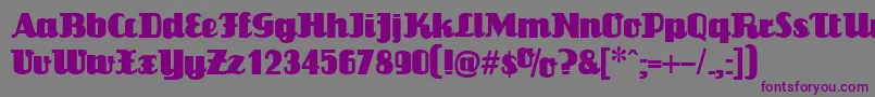 LouisianneRegular Font – Purple Fonts on Gray Background